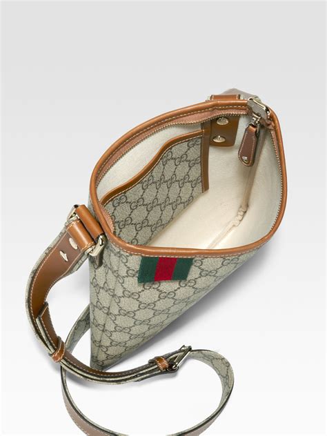 gucci vintage signature web loop messenger bag|Gucci Web Messenger Bag .